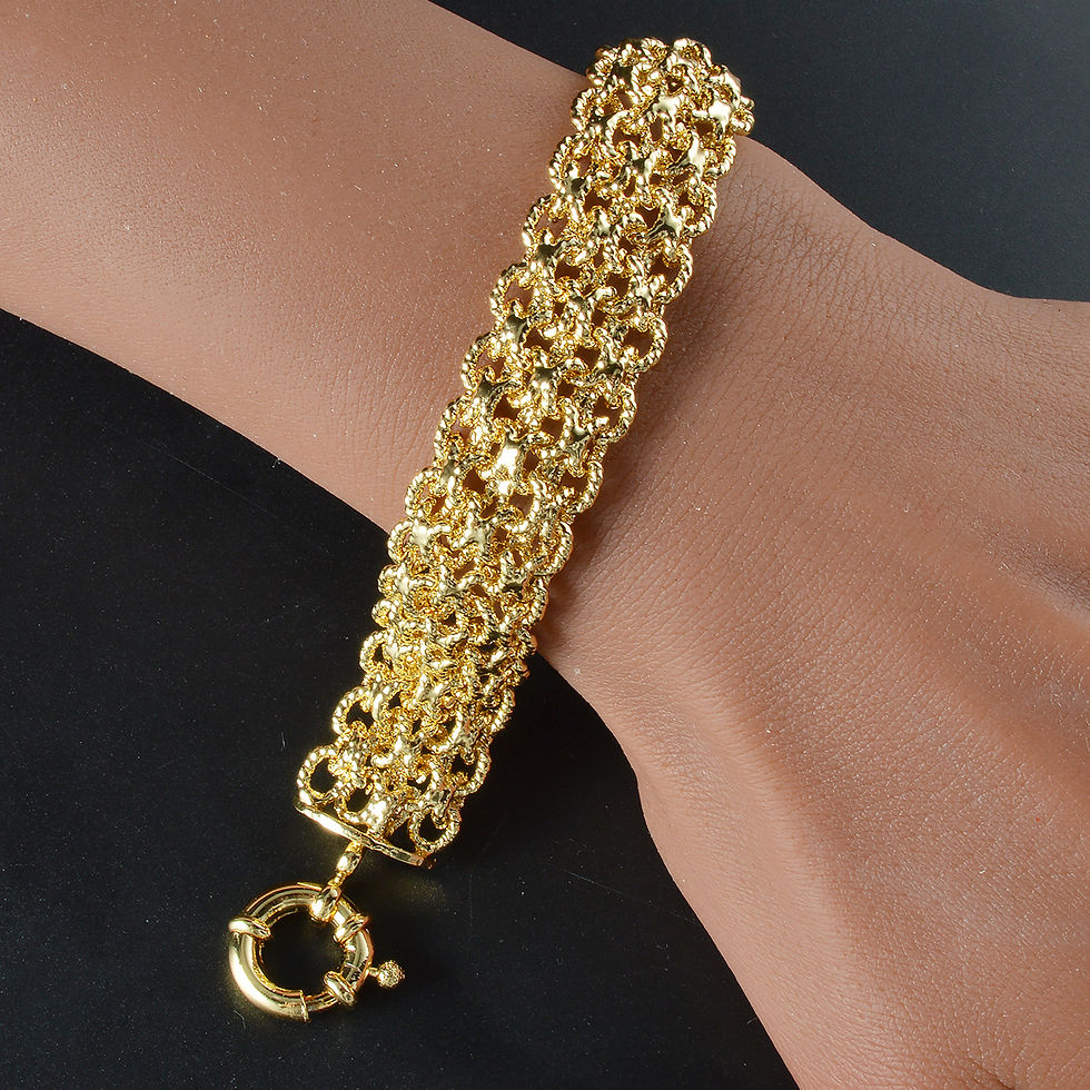 Thumbnail: 18MM wide copper chain bracelet