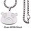 Thumbnail: Funny Bear Stainless Steel Pendant Europe and America Hip Hop Necklace Fashion J