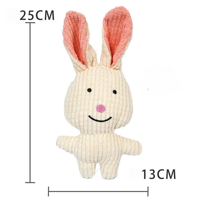 Thumbnail: Plush Squeak Molar Training Decompress Interactive Dog Sound Toy Bite Resistant