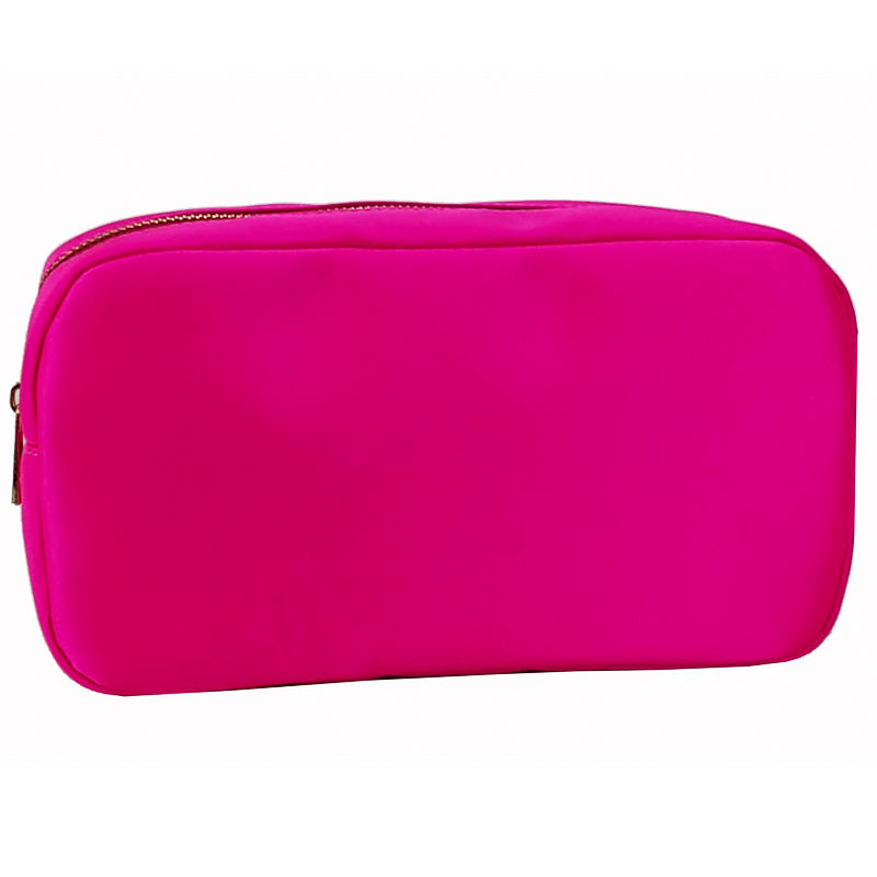 Thumbnail: Waterproof Nylon Toiletry Bag Solid Color Travel Beauty Organizer