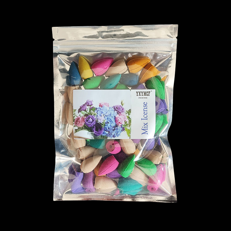 Thumbnail: 50pcs Household Natural Aromatherapy Cones Fragrant Reflux Tower Incense Smoke