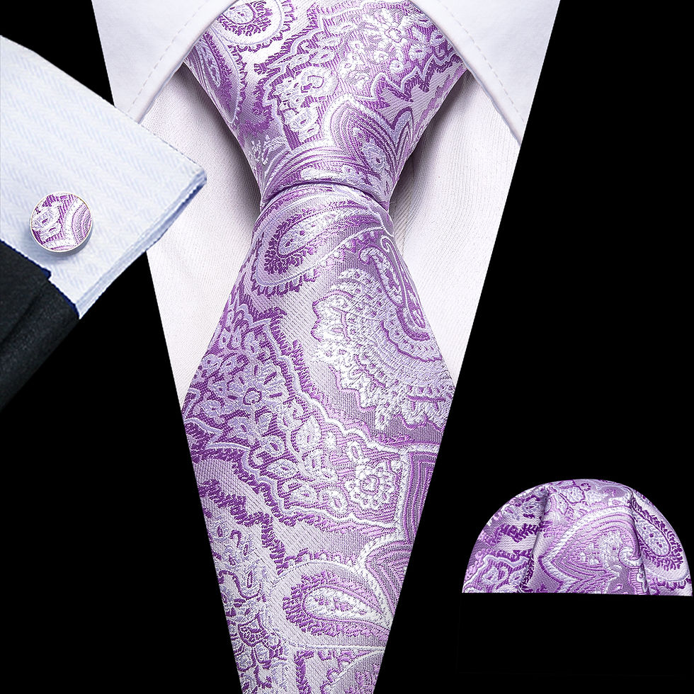 Thumbnail: Purple Lavender Silk Tie 