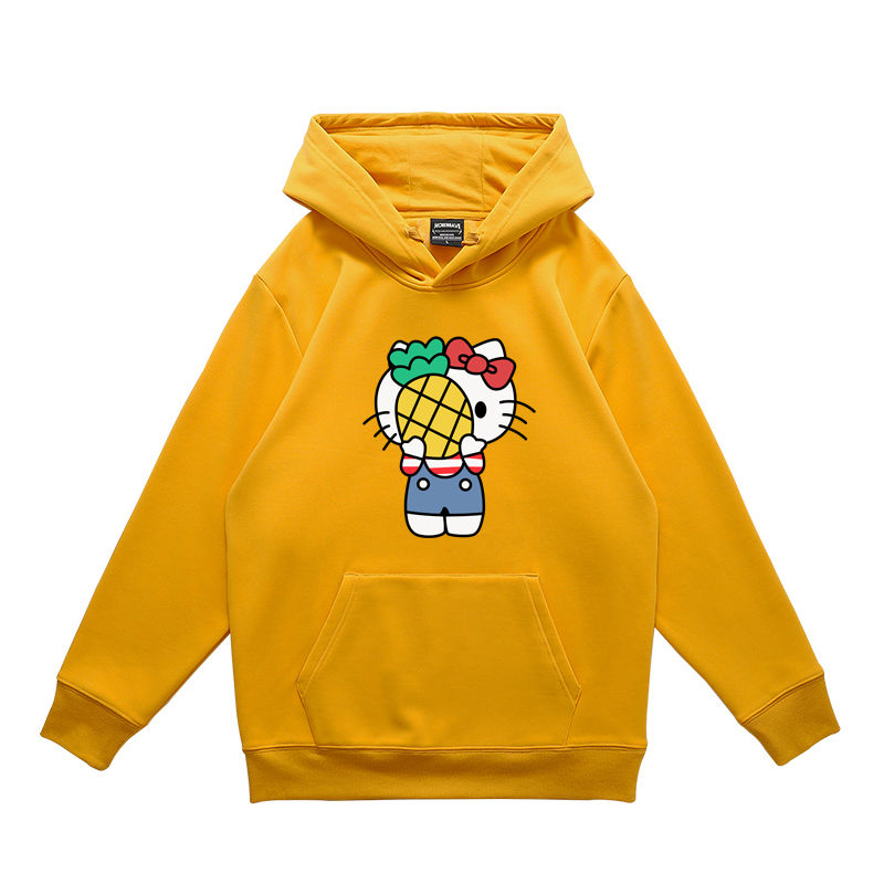 Thumbnail: Cartoon fashion label Hello Kitty hoodie loose over sized top