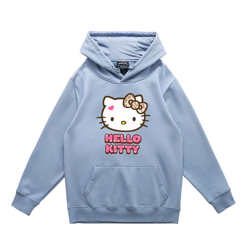 Thumbnail: Cartoon fashion label Hello Kitty hoodie loose over sized top