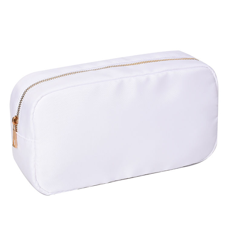 Thumbnail: Waterproof Nylon Toiletry Bag Solid Color Travel Beauty Organizer