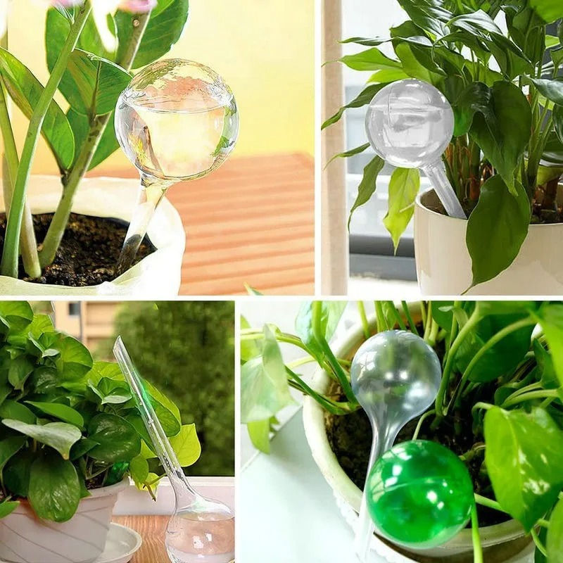 Thumbnail: 5pcs Automatic Plant Water Feeder Plastic Ball Indoor Outdoor