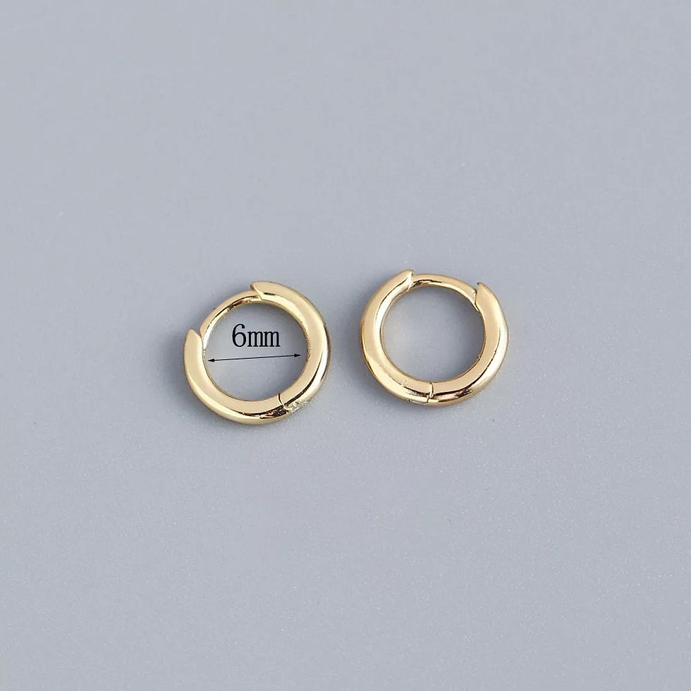 Thumbnail: High Quality Stainless Steel Geometric Small Hoop Earrings