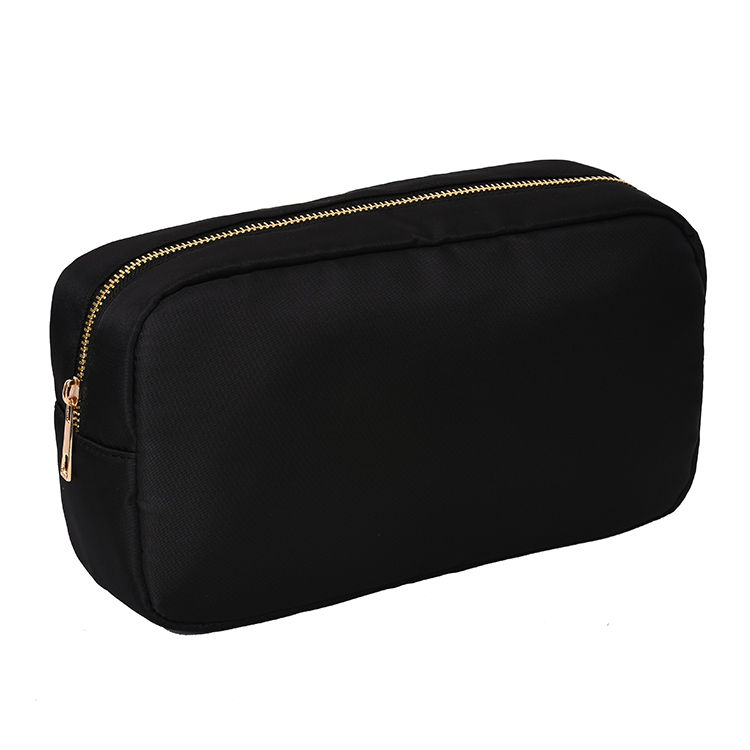 Thumbnail: Waterproof Nylon Toiletry Bag Solid Color Travel Beauty Organizer
