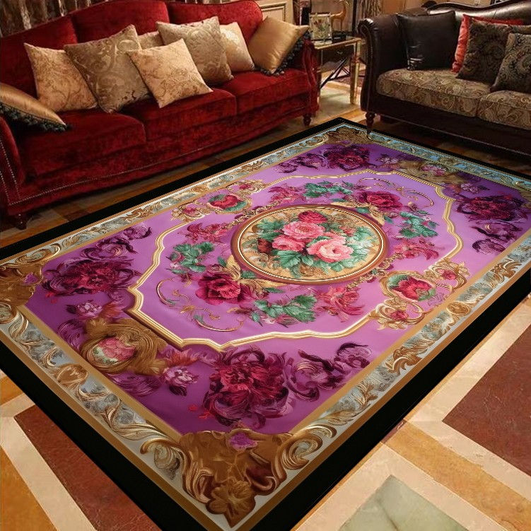 Thumbnail: European Floral Carpets Sofas Big Size 