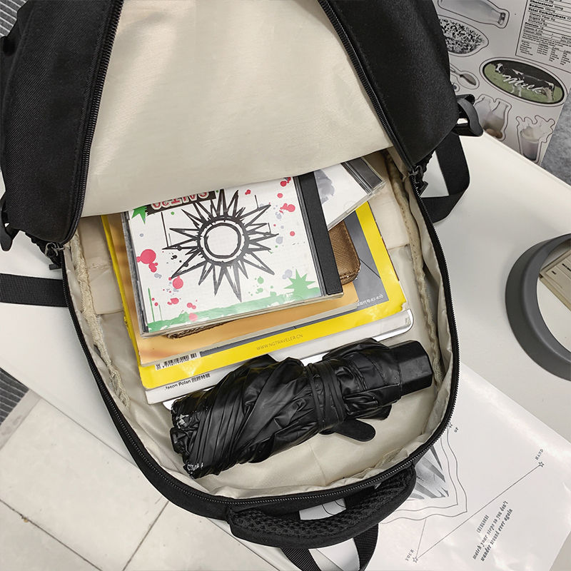 Thumbnail: Nylon Backpack Large Travel Rucksack High Quality Laptop Knapsack