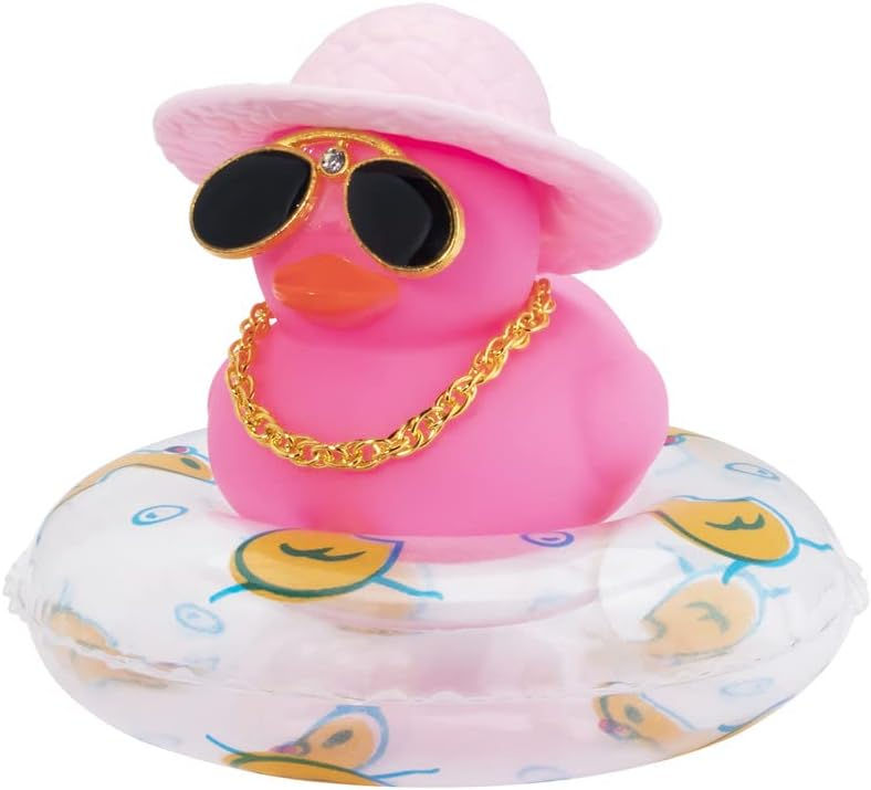 Thumbnail: Mini Grandmother Rubber Ducky Floaty Sunglasses Accessory