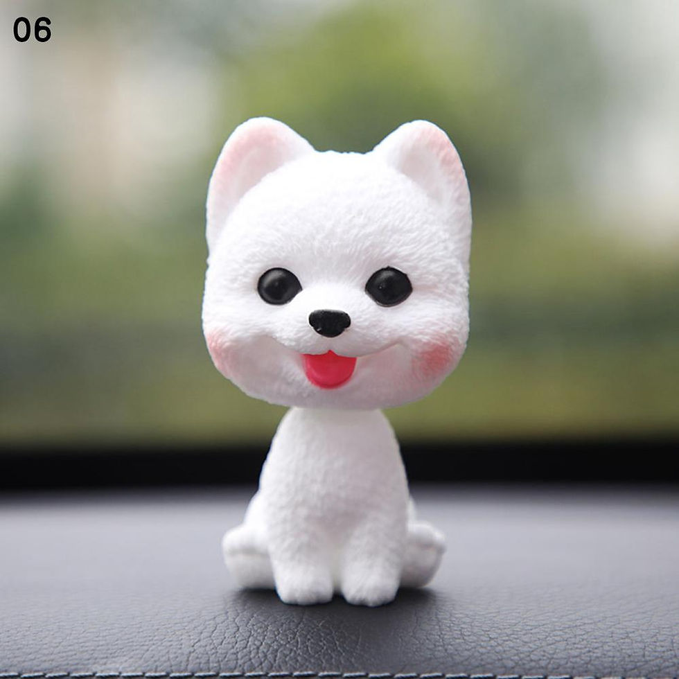 Thumbnail: Adorable Shaking Bobble Head Puppy Display
