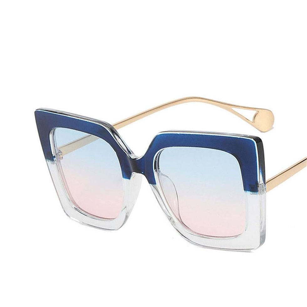 Thumbnail: Square Sunglasses Vintage Over Sized Frame 