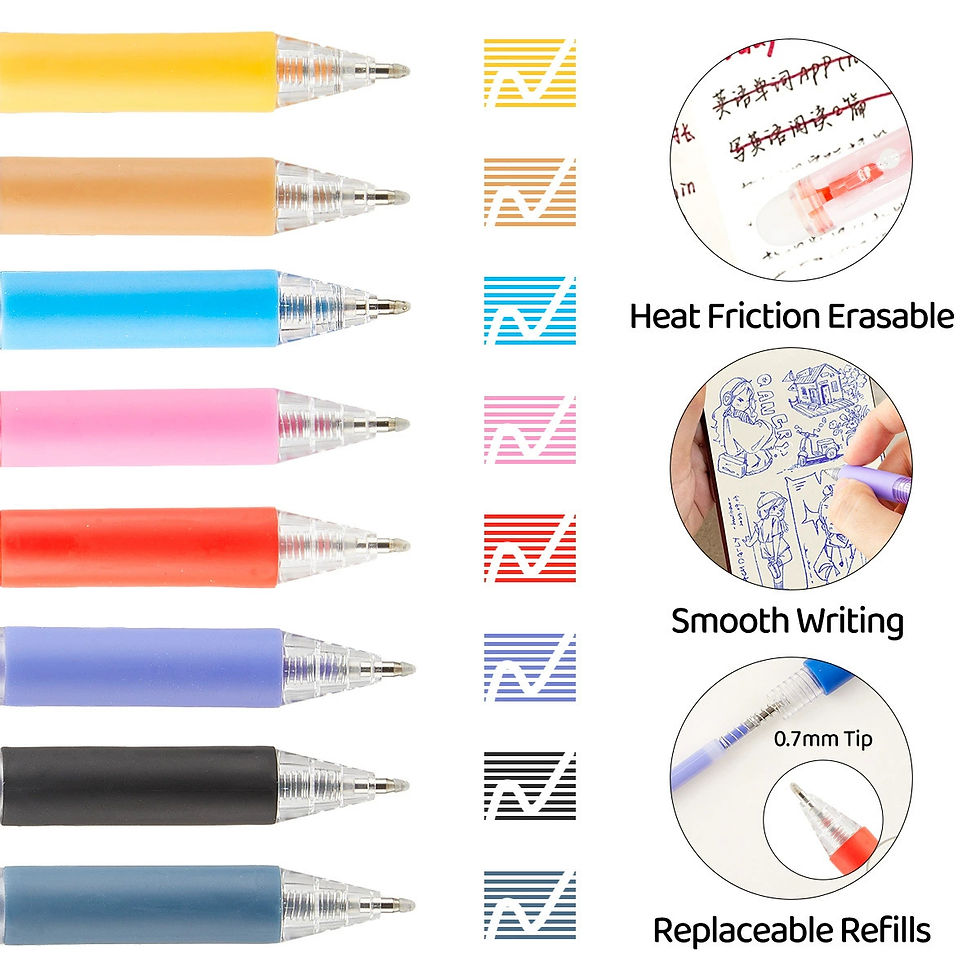 Thumbnail: Fine Point Erasable 12/24/36 Color Retractable Gel Pen Set 0.7mm