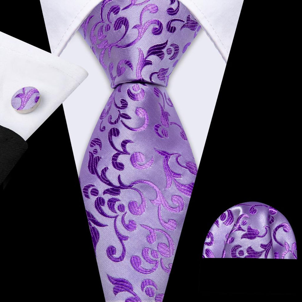 Thumbnail: Purple Lavender Silk Tie 