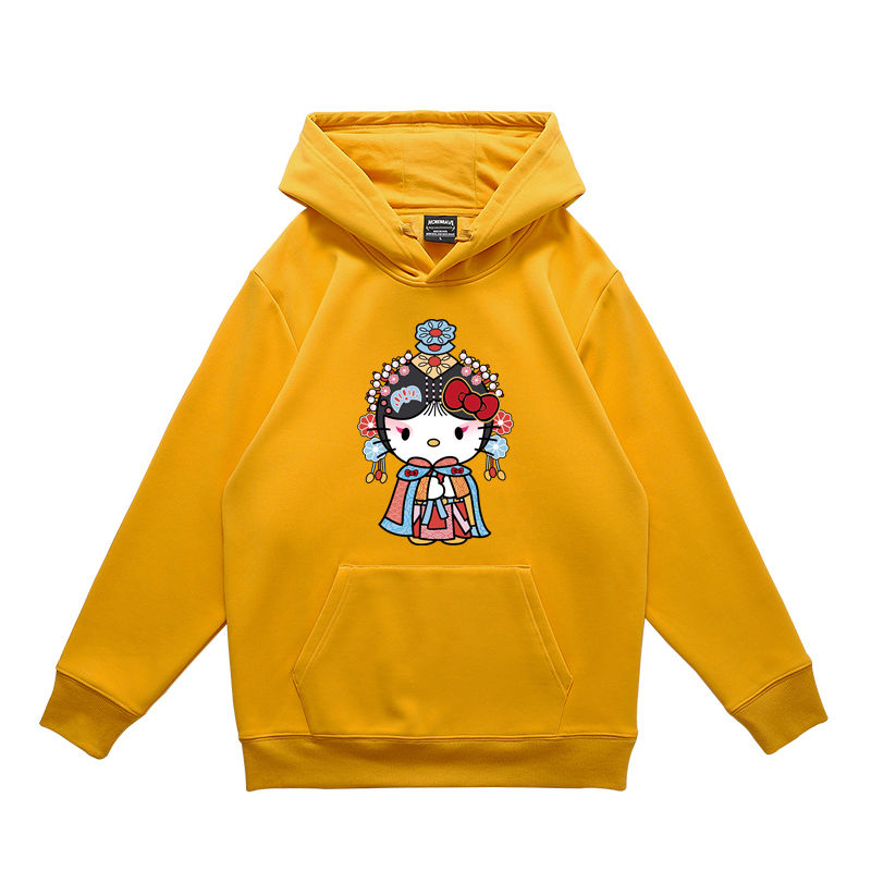 Thumbnail: Cartoon fashion label Hello Kitty hoodie loose over sized top