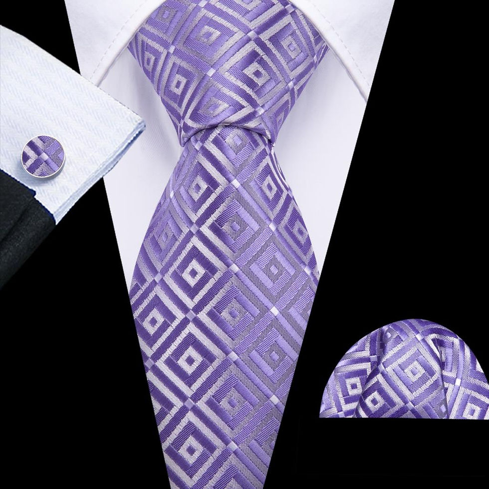 Thumbnail: Purple Lavender Silk Tie 
