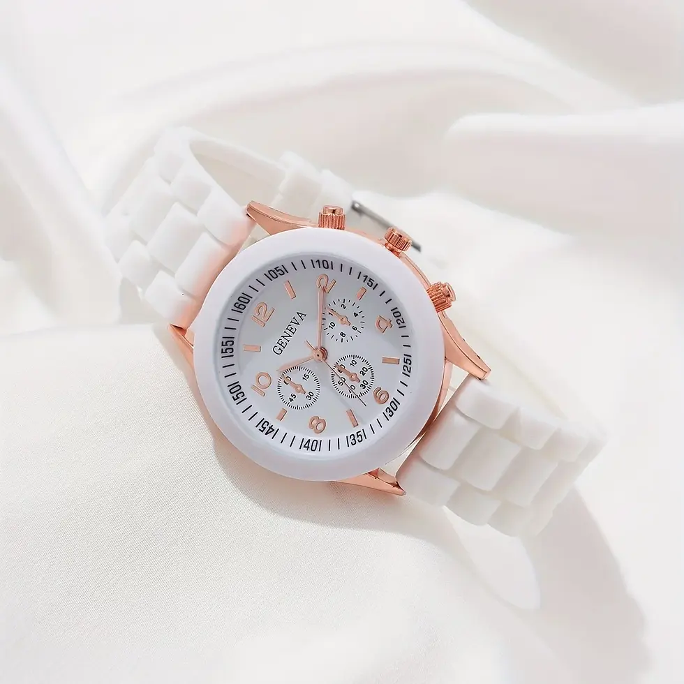 Thumbnail: 2/5PCS  Watch + Ring + Necklace + Earrings + Bracelet Fashion Set