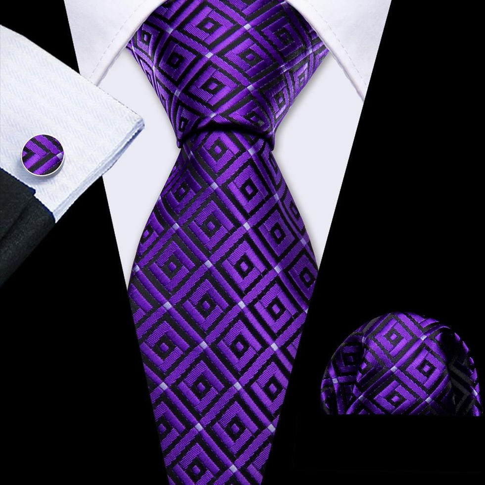 Thumbnail: Purple Lavender Silk Tie 