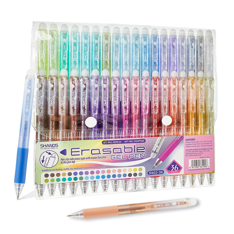 Thumbnail: Fine Point Erasable 12/24/36 Color Retractable Gel Pen Set 0.7mm