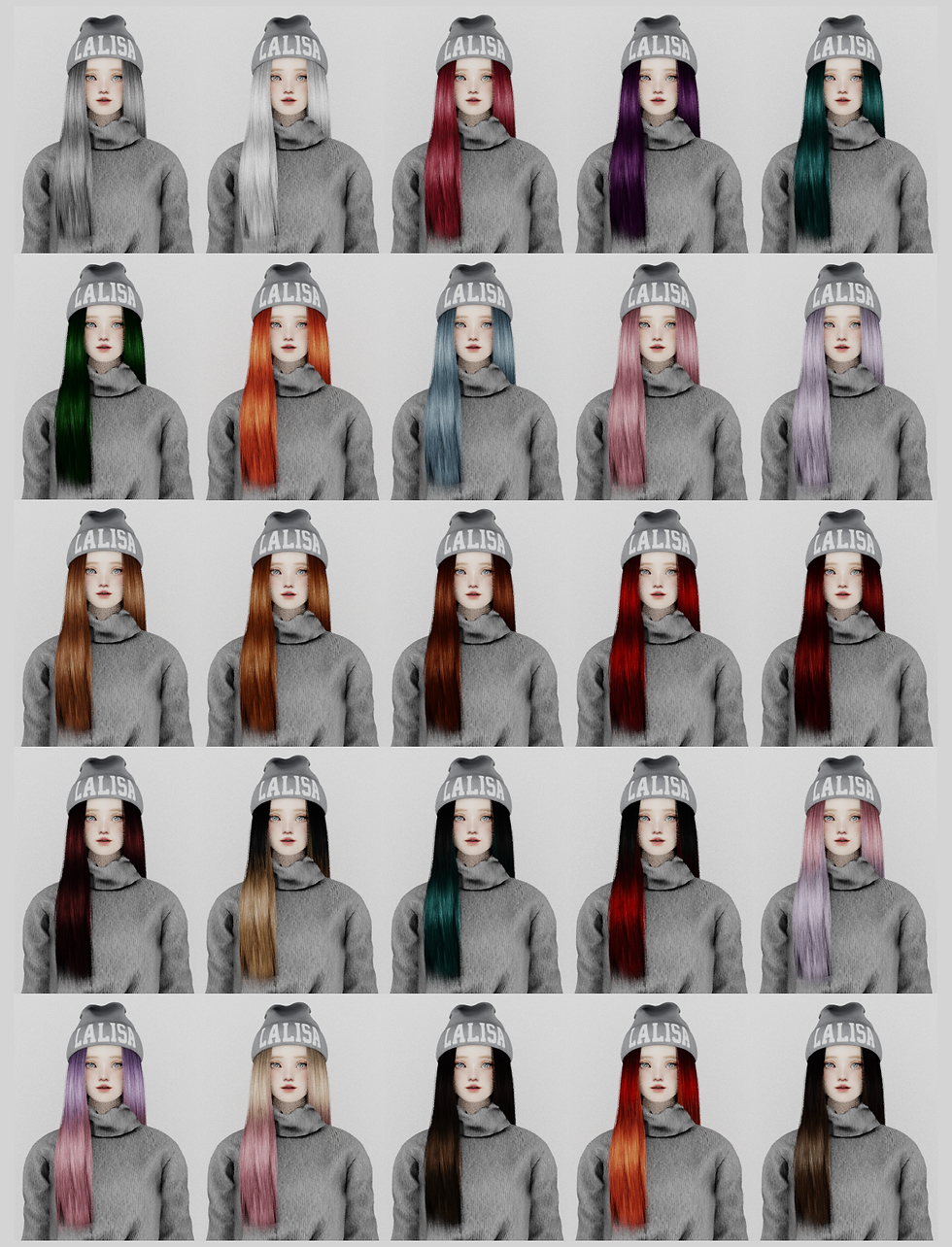 Миниатюра: Hair female v3 110122 45color