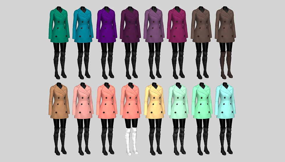 Миниатюра: TF_AF_season_Renorasims_PrettyPeaCoat_38swatches
