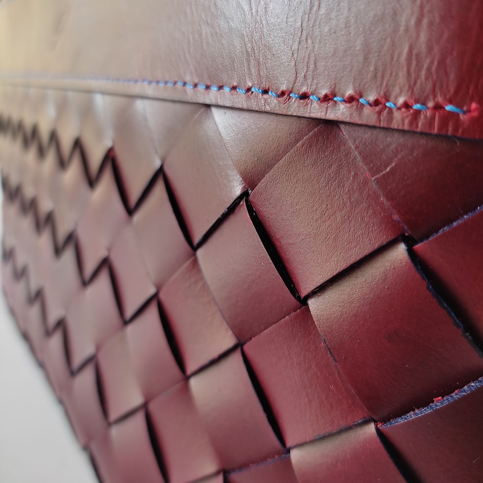 Miniatura: Bolso Rojo Trama Azul
