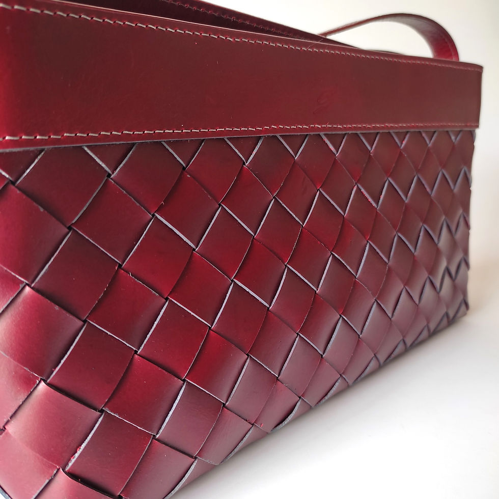 Miniatura: Bolso Rojo Trama Gris