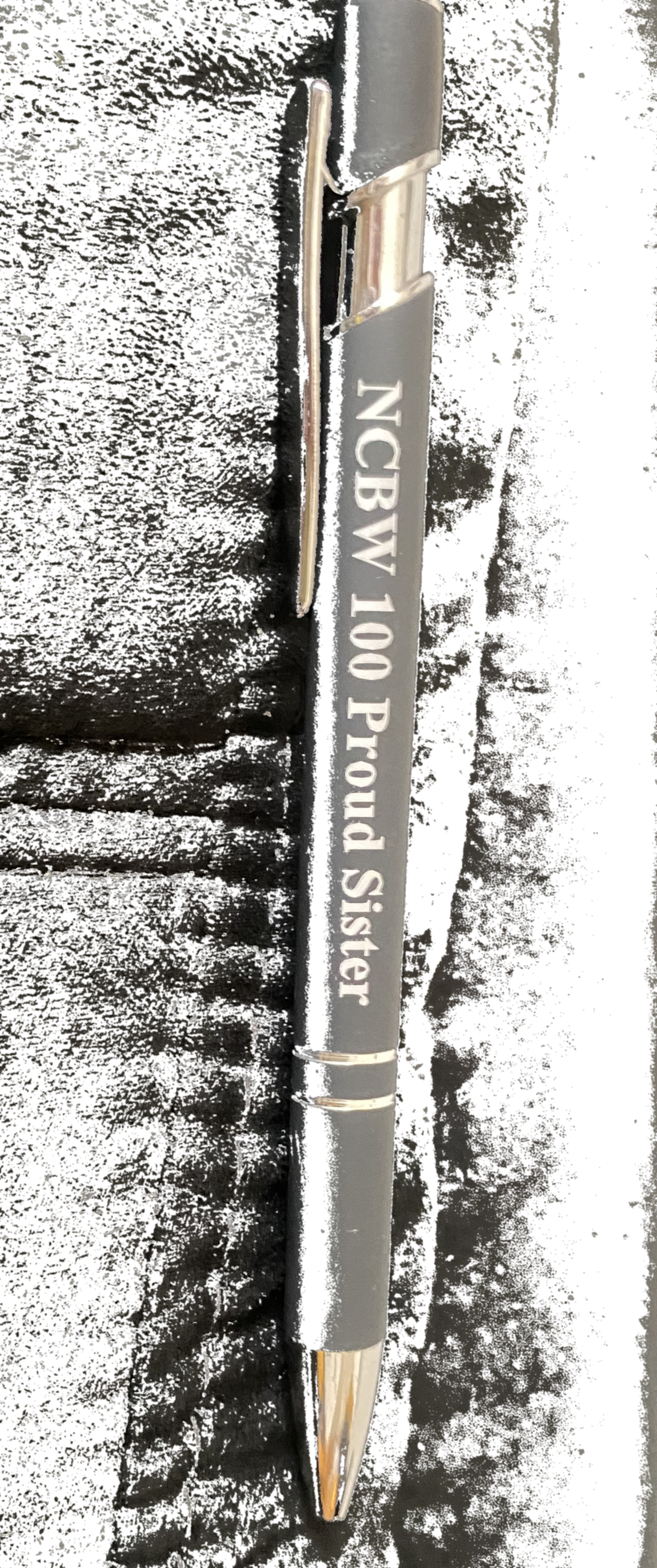 NCBW 100 Proud Sister Black and Silver Inkpen
