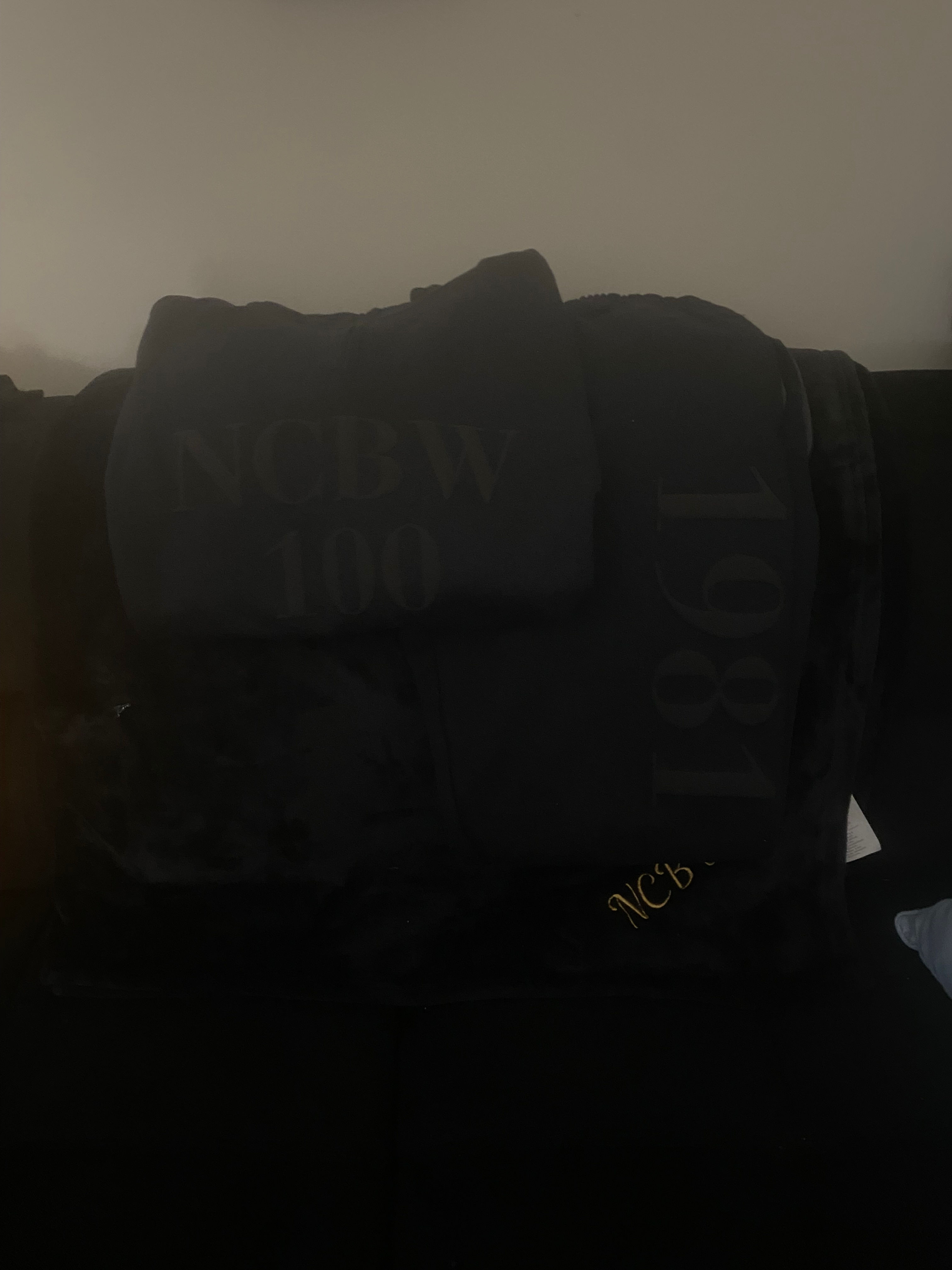 NCBW Puff Embossed Black Sweat suit