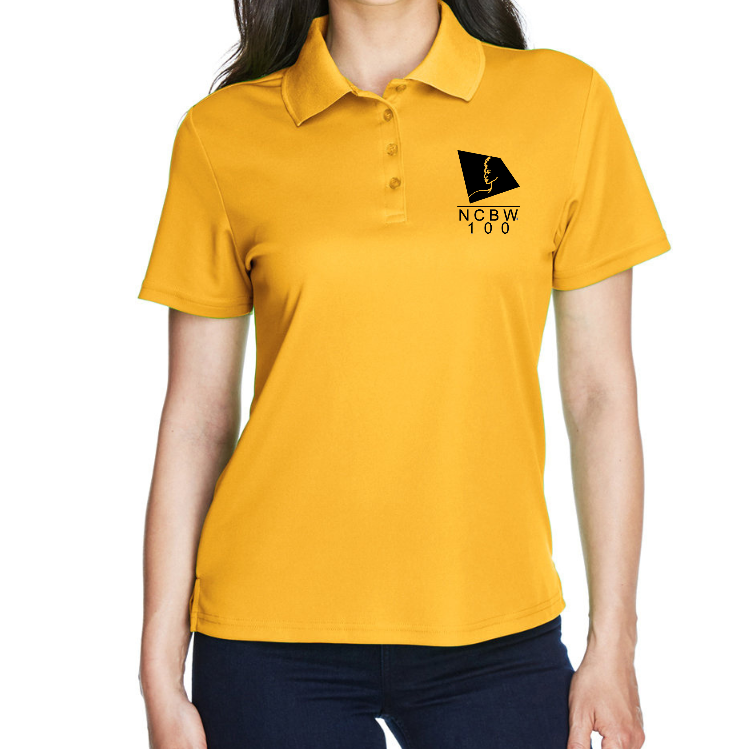 Gold Polo Shirt NCBW Logo