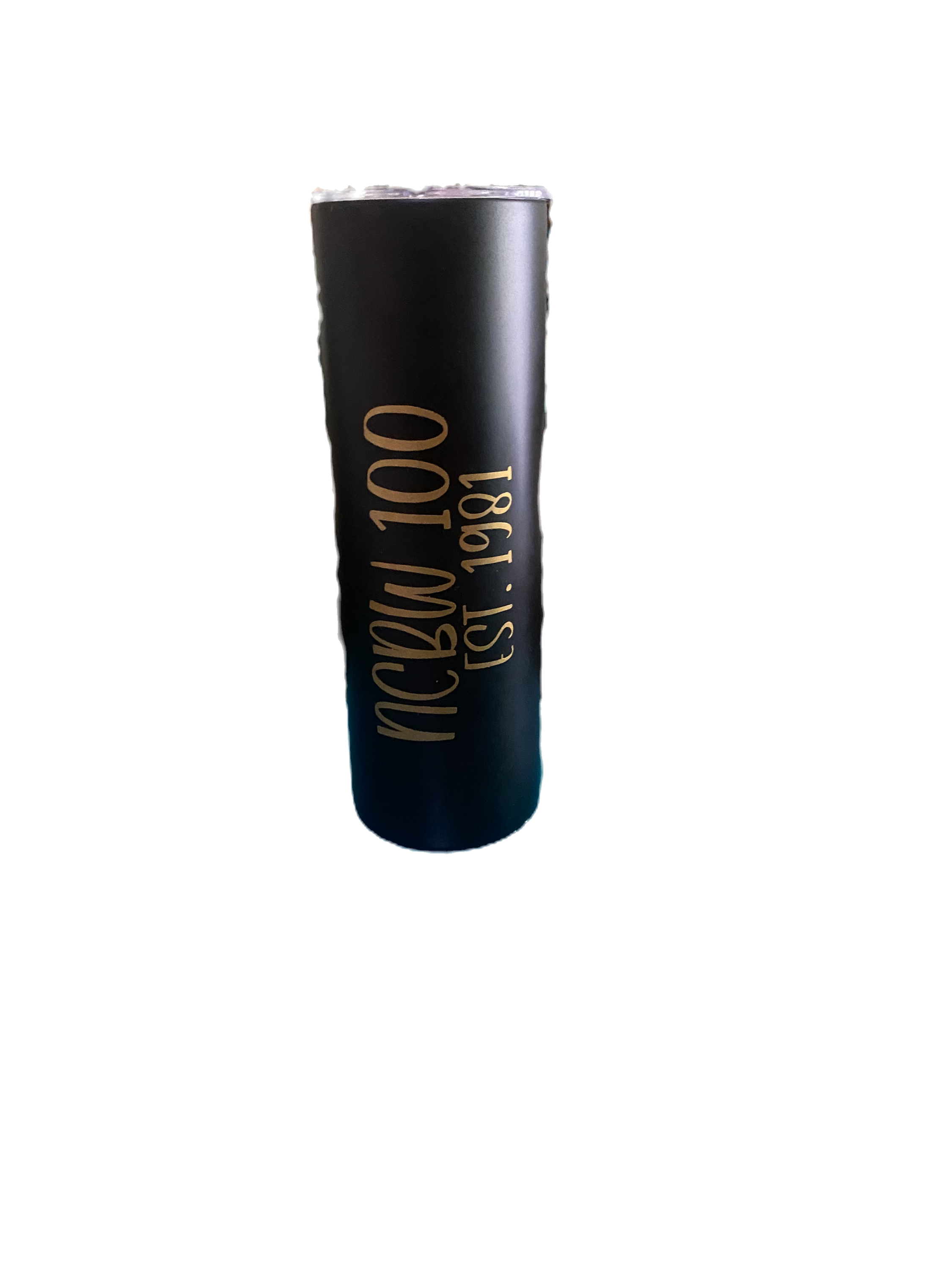 NCBW 100 30 oz. Black Metal Tumbler