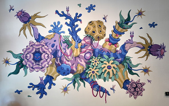 psychedelic mural
