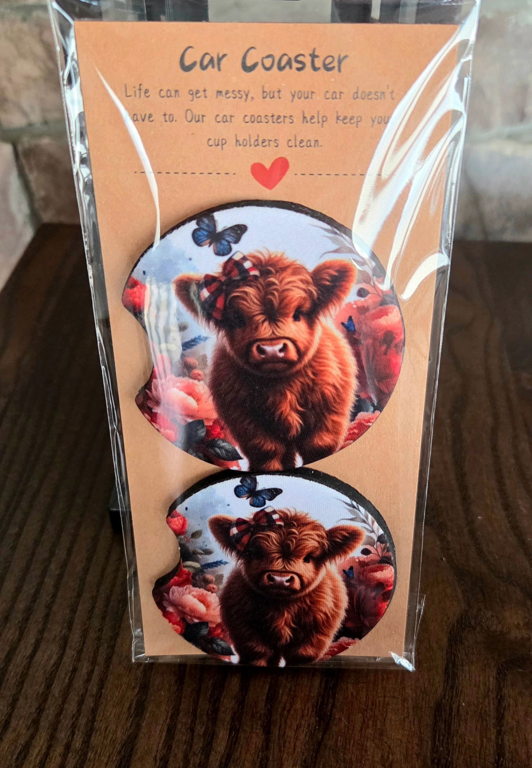 Highland Calf Coasters