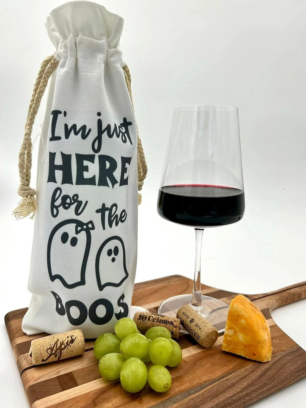 I'm Just Here for the Boos Wine Bag