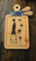 Love you Gnomie Bamboo Charcuterie Board