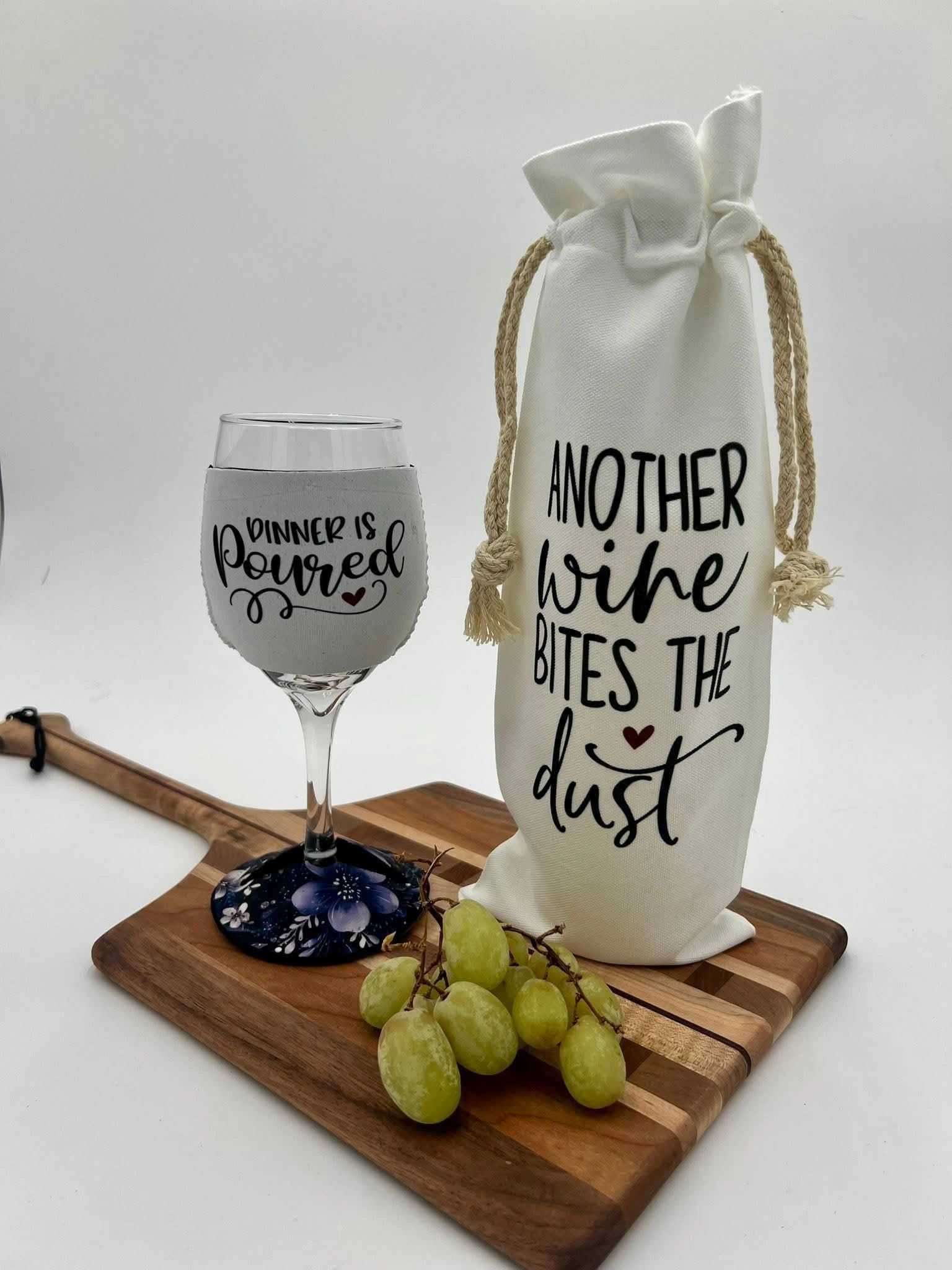 Dinner is Poured and Another Wine Bites the Dust - Wine Set
