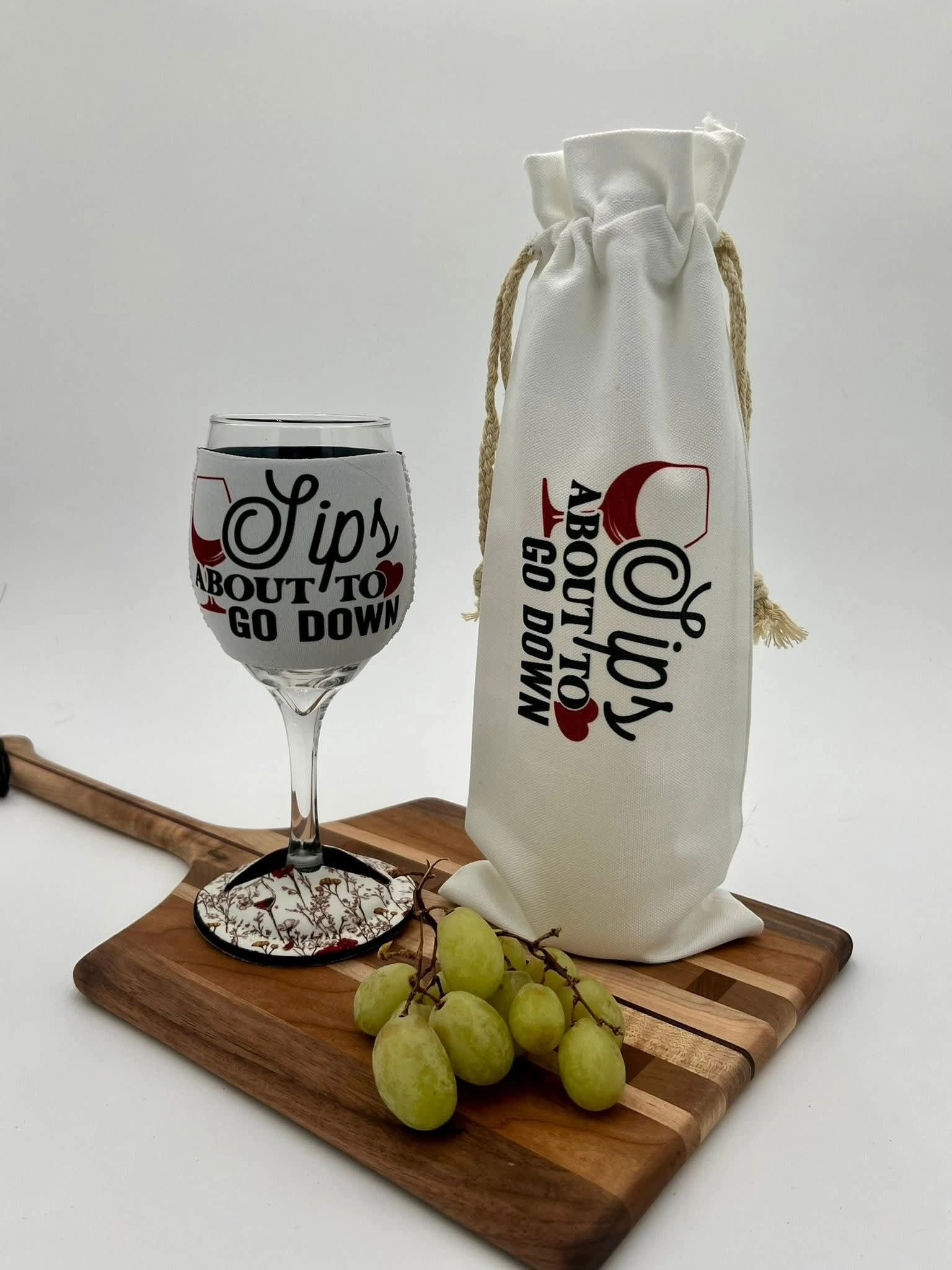 Sips About to Go Down - Wine Set