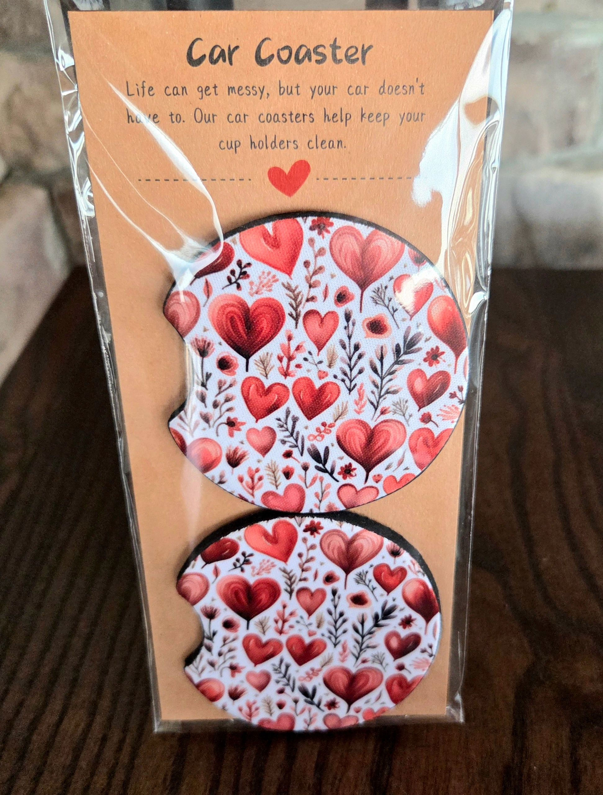 Floral Hearts Coasters