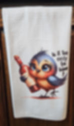 Too Early for Wine Towel