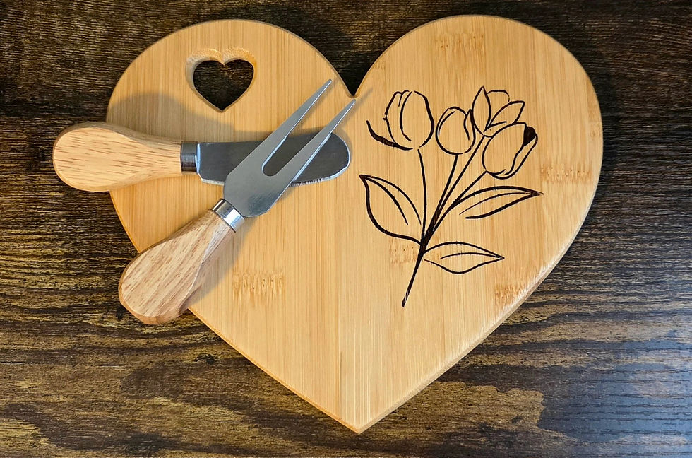 Tulip Bamboo Charcuterie Board