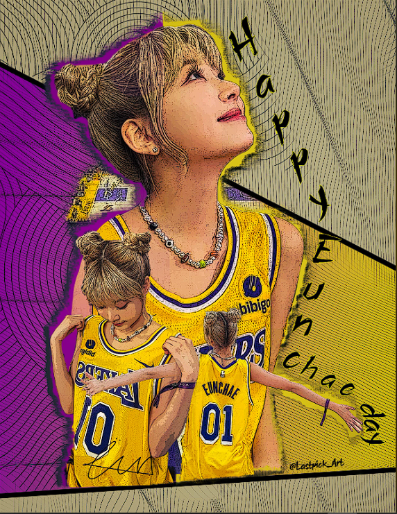 EUNCHAE of Le Sserafim Birthday poster