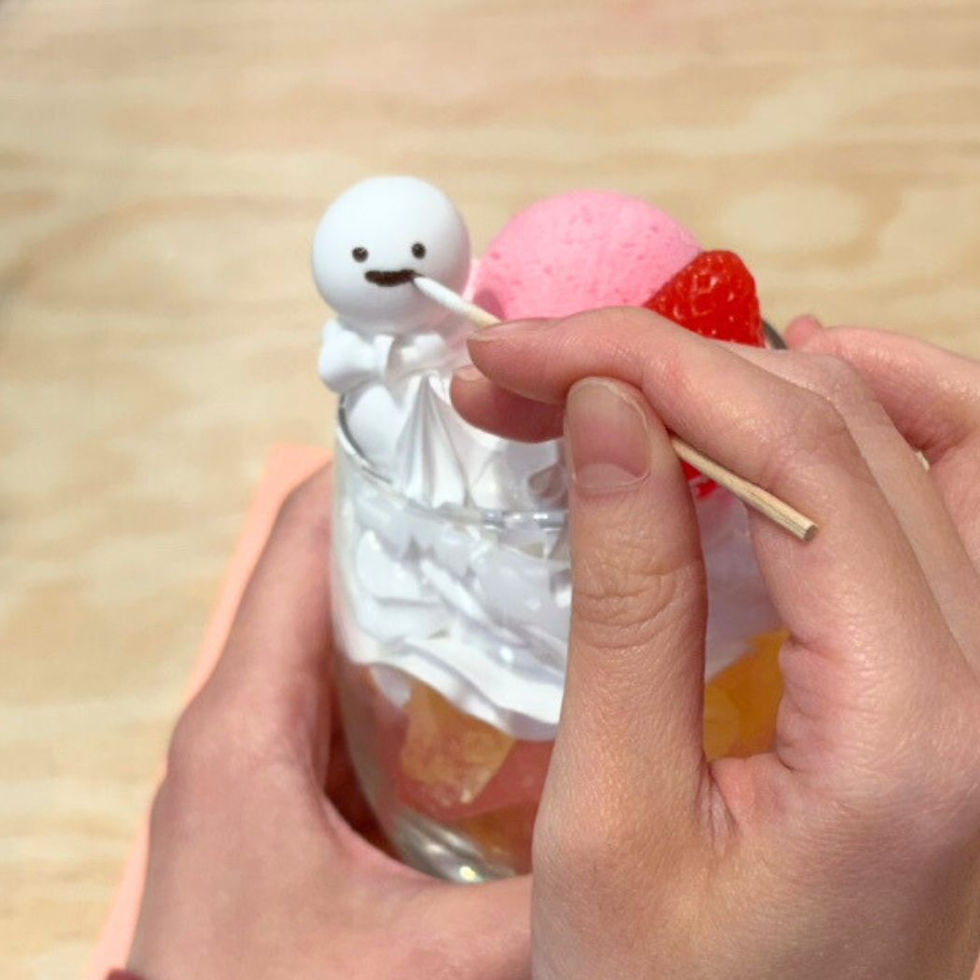 光る冬パフェ制作体験工程④