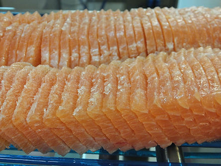 Sliced sashimi