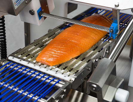 Fresh smoked salmon fillet, ready for slicing.