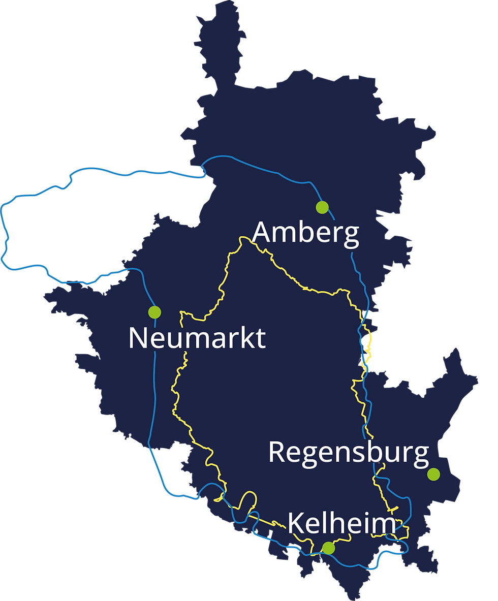 Karte Bayerischer Jura