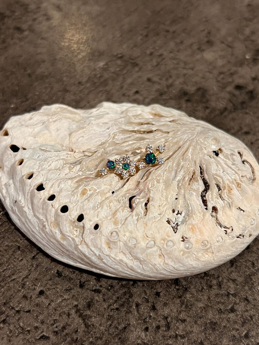 Piercingschmuck von Titanperle Chrissi