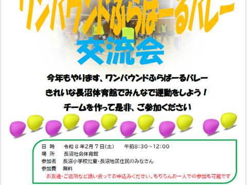 【ワンバウンドふらばーるバレー交流会】