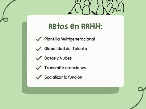 5 RETOS ACTUALES DE RECURSOS HUMANOS
