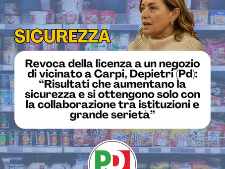 Sicurezza: l'Amministrazione sta facendo un lavoro che porta risultati duraturi, non slogan. 